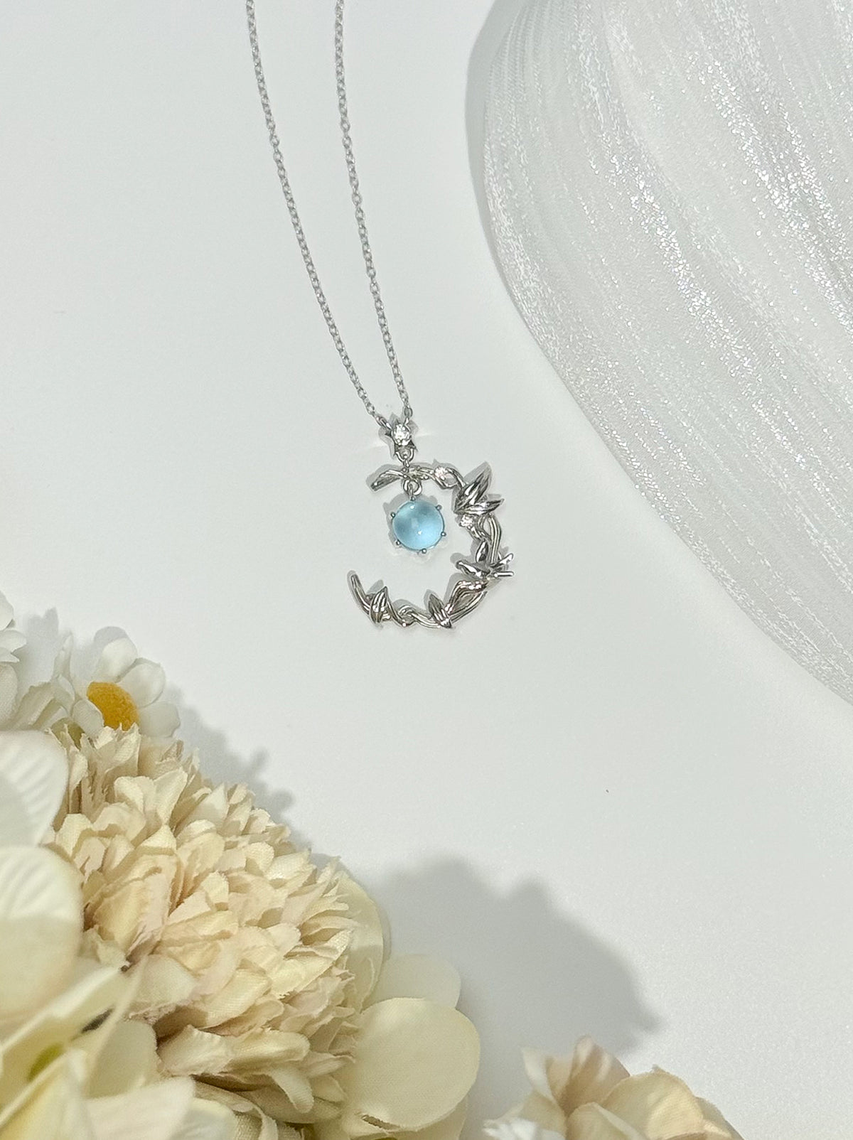 Moon and Star Necklace