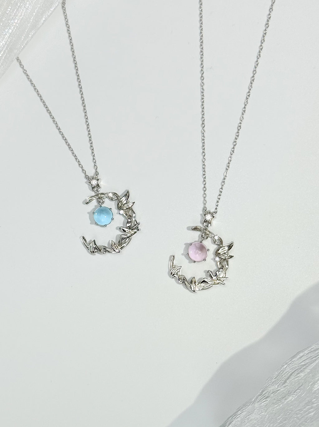 Moon and Star Necklace