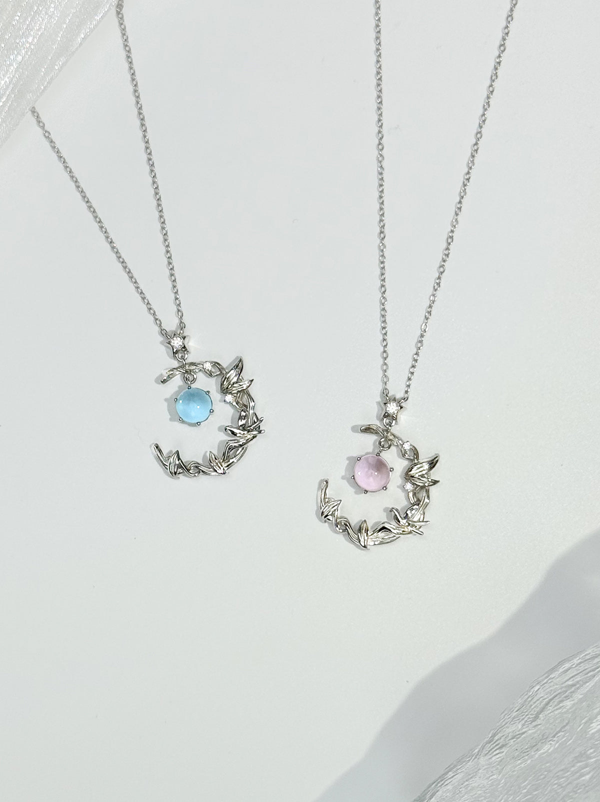 Moon and Star Necklace